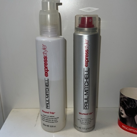Paul Mitchell Set 2 Worked Up Express Style Round Trip 6.8oz & Worked Up 3.6oz - Picture 1 of 3